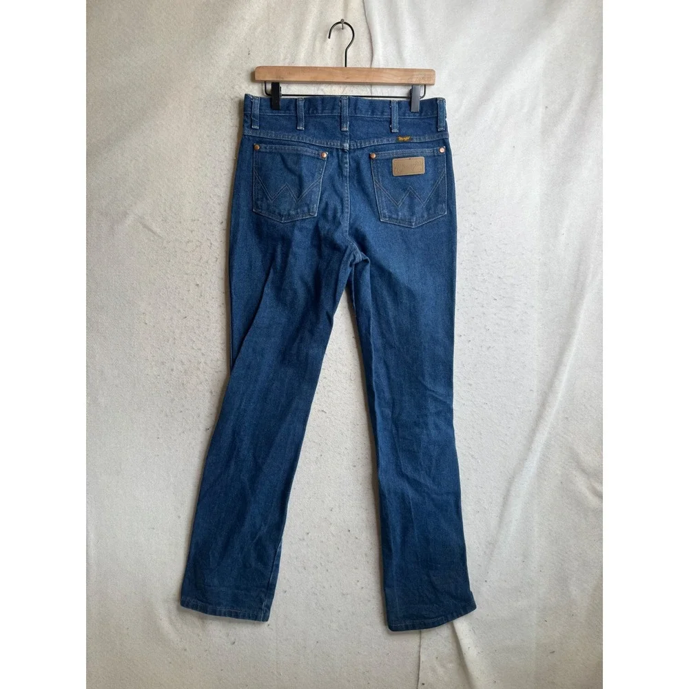 Wrangler Cowboy Cut Slim Fit Jeans 936PWD Blue Denim 31x34 Mens High Rise